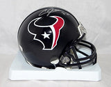 Andre Johnson Autographed Houston Texans Mini Helmet- JSA Witnessed Auth *Silver