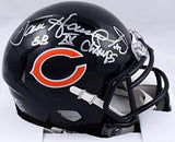 Dan Hampton Autographed Chicago Bears Speed Mini Helmet w/SB Champs- Prova