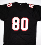 Andre Rison Autographed Black Pro Style w/Bad Moon SB Champs Jersey-Beckett Holo