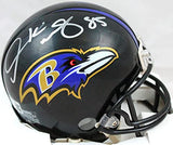 Derrick Mason Autographed Baltimore Ravens Mini Helmet-Beckett W Hologram