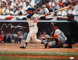 Maury Wills Autographed LA Dodgers 16x20 Swinging Photo- JSA W Auth