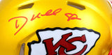 Dante Hall Autographed Kansas City Chiefs Flash Speed Mini Helmet- JSA W *Red