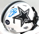 Emmitt Smith Autographed Cowboys Lunar Speed Mini Helmet *Back-Beckett W Holo