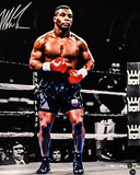 Mike Tyson Autographed 16x20 Spotlight Ring Photo- Beckett W Holo *Silver *Top