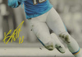 Keenan Allen Signed Chargers 8x10 B&W Spotlight PF Photo- Beckett Auth *Yellow