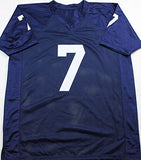 Joe Theismann Autographed Navy Blue College Style Jersey w/ Insc - JSA Auth *7