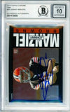 2014 Topps Chrome 1985 #26 Johnny Manziel RC Cleveland Browns BGS Autograph 10