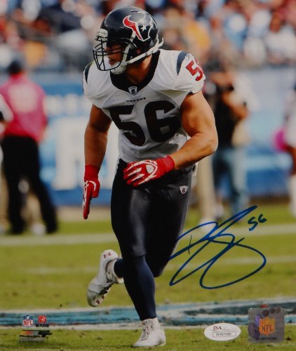 Brian Cushing Autographed 8x10 Vertical Texans Photo- JSA W - Main Image