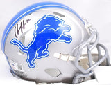 Hendon Hooker Autographed Detroit Lions Speed Mini Helmet-Beckett W Hologram