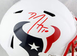 DeAndre Hopkins Autographed Texans Flat White Speed F/S Helmet - JSA W Auth *Red