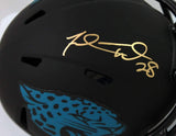 Fred Taylor Autographed Jaguars Eclipse Speed Mini Helmet - Beckett W Auth *Gold