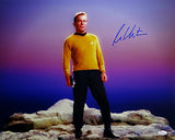 William Shatner Signed Star Trek 16x20 Standing on Rock *Blue/Right JSA W Auth