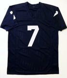 Joe Theismann Autographed Navy Blue College Style Jersey W/ CHOF- JSA W Auth