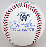 Shane Bieber Autographed Rawlings ASG Baseball w/ MVP- Beckett W Holo *Blue