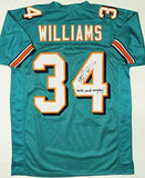 Ricky Williams Signed Teal Pro Style Jersey w/Smoke Weed Insc - JSA W Auth *4