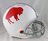 O.J. Simpson Signed Bills F/S Authentic 65-73 TB Helmet W/ 5 Stats- JSA W Auth