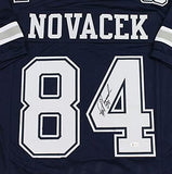 Jay Novacek Autographed Blue Pro Style Jersey - Beckett W *Black *4