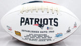 Ben Coates Autographed New England Patriots Logo Football- Beckett Auth