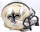 Derek Carr Autographed New Orleans Saints Speed Mini Helmet-Beckett W Hologram