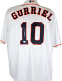 Yuli Gurriel Autographed Houston Astros White Nike Jersey- JSA W *Silver