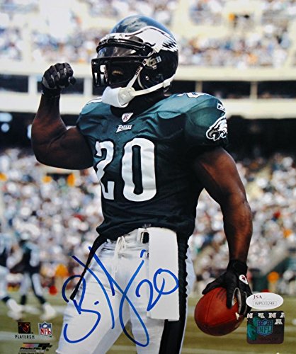 Brian Dawkins Autographed Philadelphia Eagles 8x10 Flex PF Photo- JSA Witness Auth