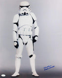 Joe Gibson Autographed Full Body 16x20 Photo w/ Stormtrooper - JSA Auth *Blue