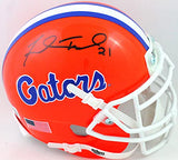 Fred Taylor Autographed Florida Gators Schutt Mini Helmet- Beckett W *Black