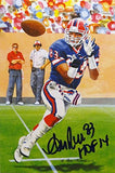 Andre Reed HOF Autographed Buffalo Bills Goal Line Art Card- JSA Authenticated