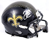 Derek Carr Signed New Orleans Saints ALT 22 Speed Mini Helmet-Beckett W Hologram