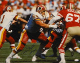 Russ Grimm HOF Signed Washington Redskins 16x20 Against 49ers Photo- JSA W Auth