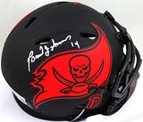 Brad Johnson Autographed Buccaneers Eclipse Speed Mini Helmet- Beckett W *Silver