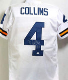 Nico Collins Autographed White College Style Jersey - JSA Witness