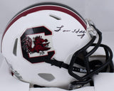 Lou Holtz Autographed South Carolina Gamecocks Speed Mini Helmet- Beckett W Holo