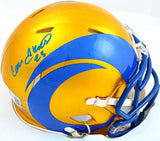 Cam Akers Autographed Los Angeles Rams Flash Speed Mini Helmet-Beckett W Holo