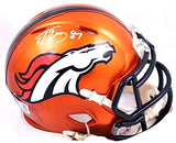 Ed McCaffrey Autographed Denver Broncos Flash Speed Mini Helmet- Beckett W Holo