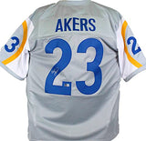 Cam Akers Autographed Grey Pro Style Jersey-Beckett W Hologram *Silver