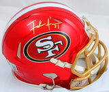 Frank Gore Autographed San Francisco 49ers Flash Mini Helmet-Beckett W Hologram