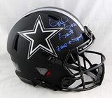 Ezekiel Elliott Signed Cowboys F/S Eclipse Authentic Helmet w/Insc- Beckett W