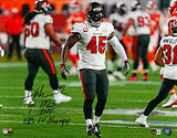 Devin White Autographed Buccaneers 16x20 Smile w/3 Insc.-Beckett W Hologram