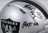 Richard Seymour Autographed Oakland Raiders Speed Mini Helmet w/HOF-BeckettWHolo