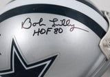 Bob Lilly Randy White Autographed Dallas Cowboys Mini Helmet w/HOF-Prova *Black