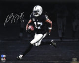 Davante Adams Signed Raiders 16x20 Spotlight Black Jersey Photo - Beckett W Holo