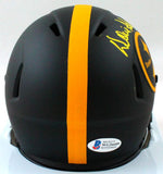 Donnie Shell Signed Steelers Eclipse Speed Mini Helmet w/ HOF-Beckett W *Yellow