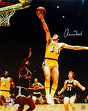 Jerry West Autographed Los Angeles Lakers 16x20 Layup P.F. Photo- PSA/DNA Auth