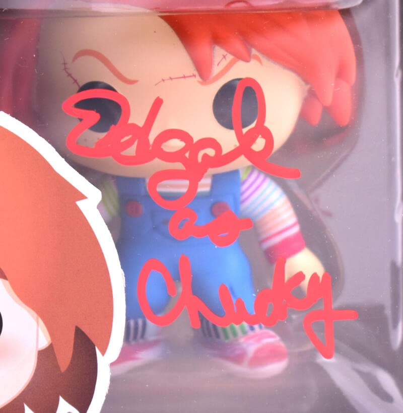 Chucky Signed Funko Pop Childs Play good Beckett COA EE-BL