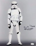 Quentin Pierre Autographed Full Body 11x14 Photo w/ Stormtrooper - JSA Auth *Blk