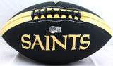 Darren Sproles Autographed New Orleans Saints Black Logo Football-Beckett W Holo