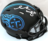 Derrick Mason Autographed Titans Eclipse Speed Mini Helmet-Beckett W Hologram