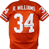 Ricky Williams Autographed Orange College Style Jersey w/SWED-Beckett Hologram