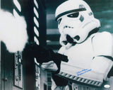 Joe Gibson Autographed Firing Gun 16x20 Photo w/ Stormtrooper - JSA Auth *Blue